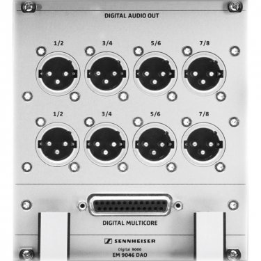 新疆森海塞尔 EM 9046 DAO 数字输出模块 Sennheiser 无线话筒系统 多通道音频接收机