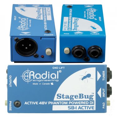 新疆Radial,SB-1,现场电声乐器原声有源DI直插盒,有源DI盒,有源音频处理器,多媒体转接盒,主动式DI盒,