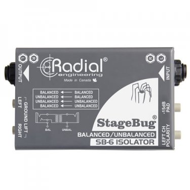 新疆Radial,SB-6,线路电平信号隔离变压器DI直插盒,立体声隔离器,DI盒,无源隔离变压器,