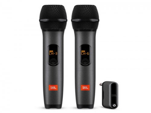 新疆JBL WIRELESSMICROPHONE无线麦克风话筒 无线双麦克风/话筒UHF双声道迷你发射器