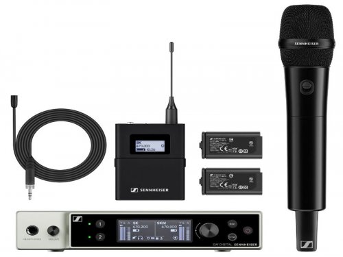 新疆森海赛尔 EW-DX MKE2-835-S SET 一拖二无线麦克风 教学会议舞台演出直播无线话筒